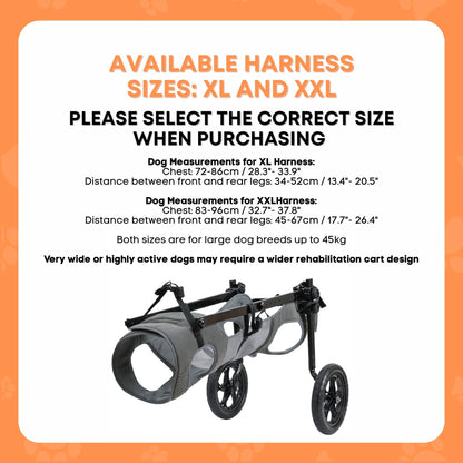 Rooster Farms Large Breed Dog Wheelchair - Adjustable Back Hind Leg Mobility Aid-2