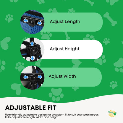 Rooster Farms Little Dog Wheelchair XS Harness - Adjustable Back Leg Aid-4