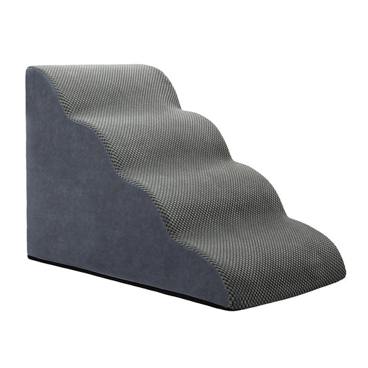 Pawz 4 Steps Pet Stairs Dog Ramp High Density Foam Grey-0